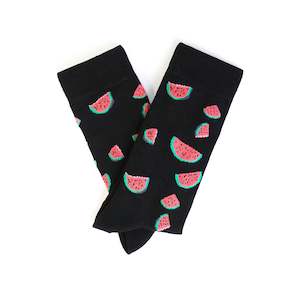 Clothing: Watermelon Wedge Socks