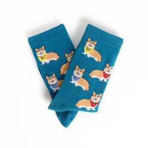 Clothing: Corgi Print Socks