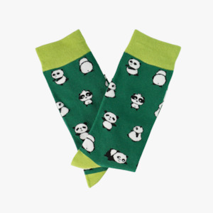 Clothing: Lazy Panda Green Socks