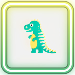 Clothing: T-Rex Glowing Charm