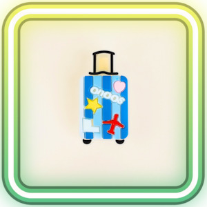 Clothing: Suitcase Glowing Charm