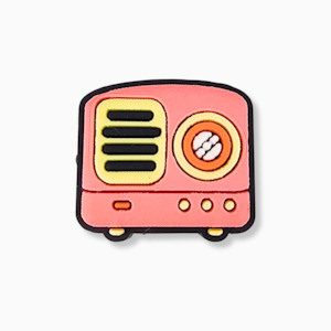 Clothing: Pink Radio Charm