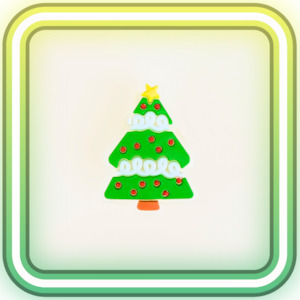 Clothing: Christmas Tree Glowing Charm