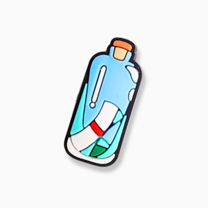 Clothing: Bottle Map Charm