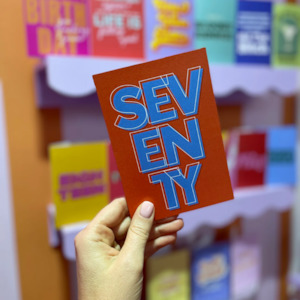 Gift: Seventy Birthday Card