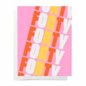 Gift: Forty Birthday Card