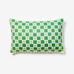 Gift: Shell Check Green Cushion - 60cm x 40cm