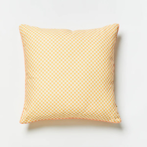 Gift: Tiny Checkers Peach Outdoor Cushion - 60cm