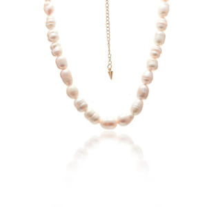 Gift: Blanc Necklace - Pearl + Gold