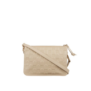 KW Monogram Double Zip Bag - Macadamia