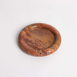 Gift: Bay Round Tray - Burnt Travertine