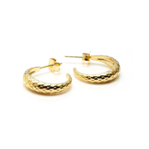 Medium Infinity Hoops - Gold