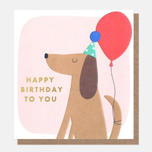 Dog Happy Birthday Card