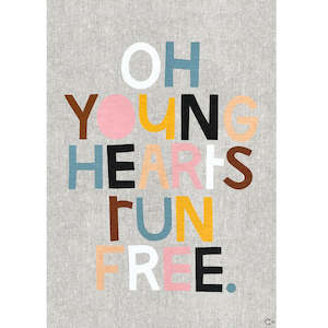 Art Teatowel - Young Hearts