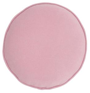 Cotton Knit Penny Round Cushion - Pink