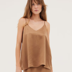 The Silk Camisole - Bronze