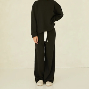 The Light Terry Pants - Vintage Black