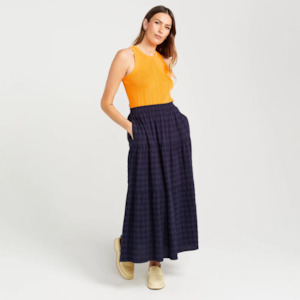 Gift: Clara Skirt - Navy Check