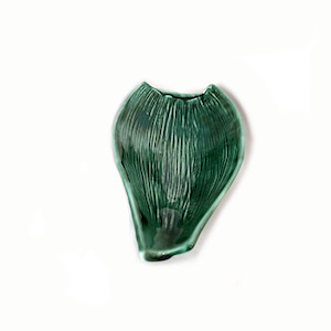 Homewares: Nikau Bowl Small Dark Green