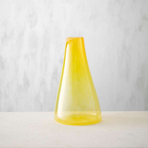 Glass Carafe Lemon Yellow