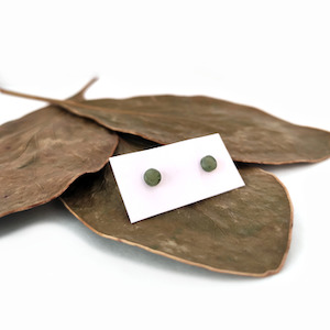 Homewares: Pounamu Studs Small