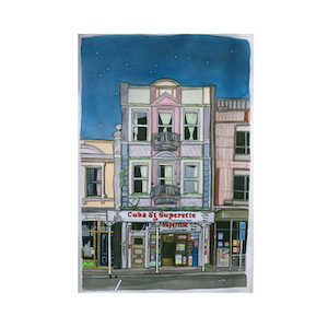 Homewares: Cuba Street Superette A3 Print