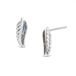 Fern Studs Silver