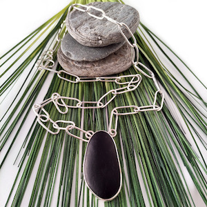 South Westland Beach Pebble Necklace