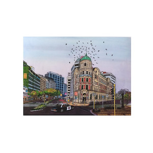 Homewares: The Public Trust Building Wellington A4 Print