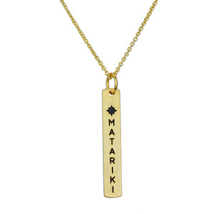 Homewares: Matariki Necklace Gold Plate