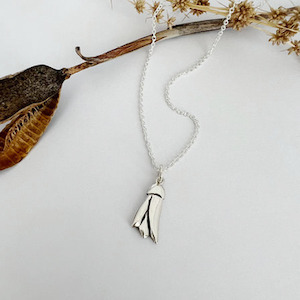 Petite Kowhai Necklace Silver