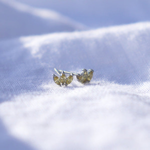 Kowhai Gem Studs Silver