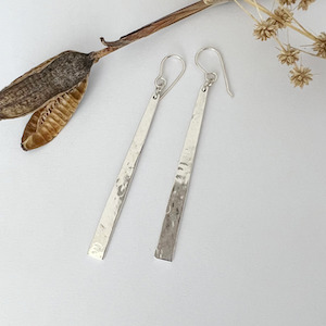 Toki Blade Earrings Silver