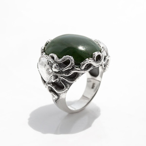 Pounamu Twin Octopus Ring