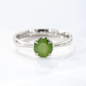 Homewares: Baby Dewdrop Ring with Pounamu