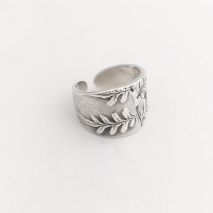 Fern Cuff Ring Silver