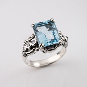 Homewares: Blue Topaz Tide Pool Ring