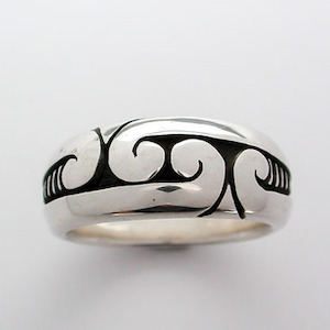 Four Koru Ring Silver