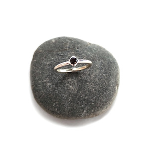 Homewares: Silver Stacker Ring Spinel