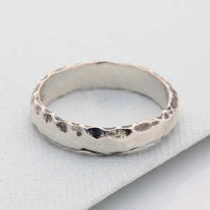 Side Rock Ring Silver