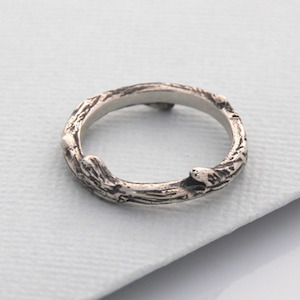 Homewares: Branch Texture Ring Silver