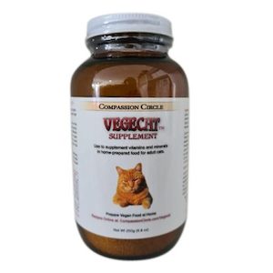 Compassion Circle Vegecat™ for Adult Cats 250gms – Best Before 03/25