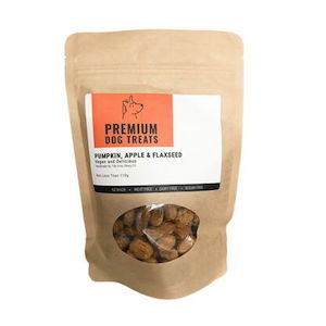 Premium Dog Treats – Pumpkin, Apple & Flaxseed 110gm