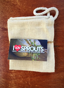 I LOV SPROUTS - Organic Hemp Sprouting Bags