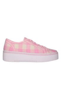 Footwear: MINX LIZZIE - SOFT PINK CHECK