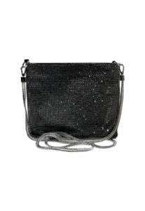 Sassy Duck Stormy Sparkle Shoulder Bag - Black