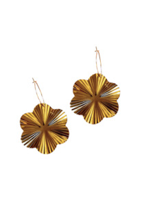 PENNY FOGGO LARGE RIDGED FLOWER DROPS