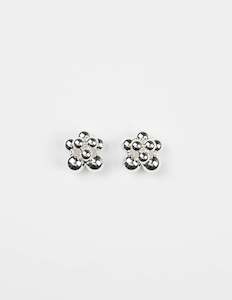 STELLA + GEMMA EARRING - SILVER BALL CLUSTER