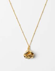 STELLA + GEMMA NECKLACE - GOLD DROP FLOWER