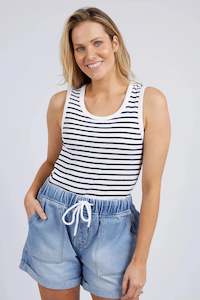 Elm Indra Stripe Tank - Navy Stripe